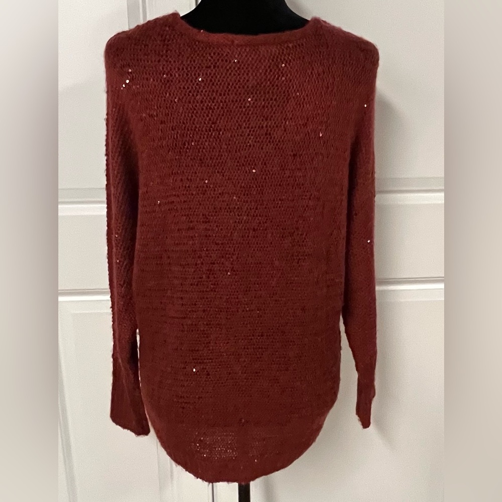 Kikit Original Burgundy Sparkly Knit Sweater - Picture 3 of 6
